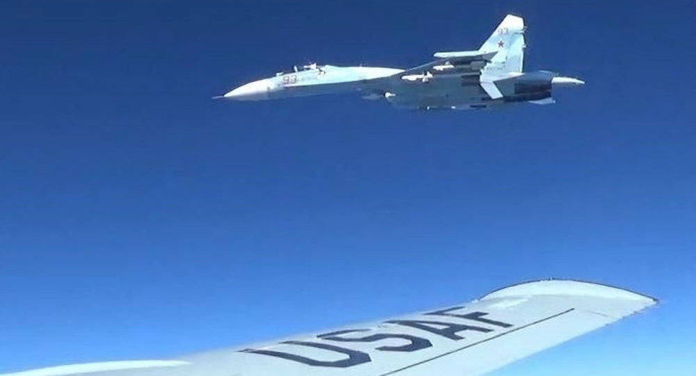 WATCH: Russian Jet Intercepts US Spy Plane Over Black Sea