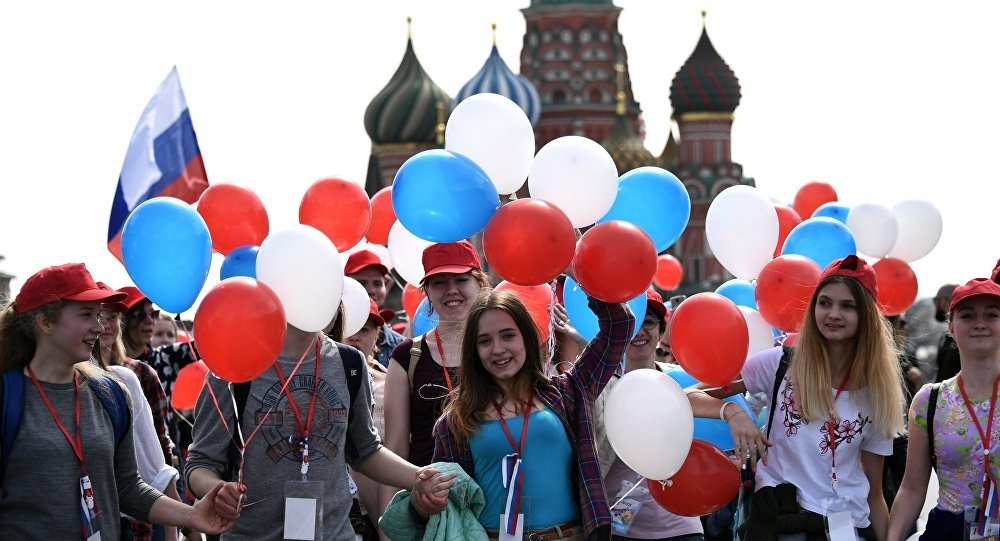 Labor Day Parade Held in Moscow With Thousands of Participants
