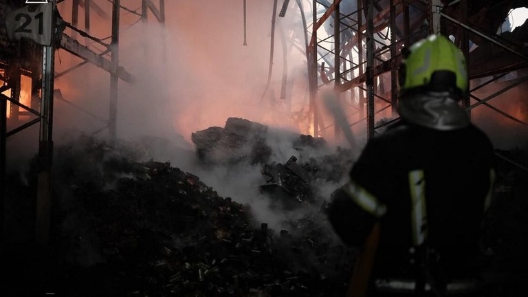 Russia strikes military-linked logistics hubs in Kiev