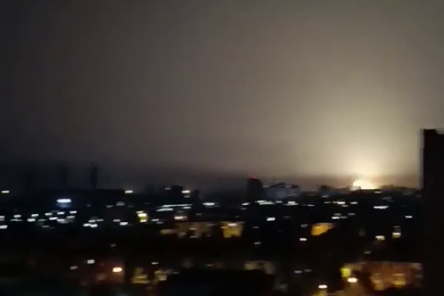 Эффектное видео ударов российских ракет по целям в Киеве попало в сеть