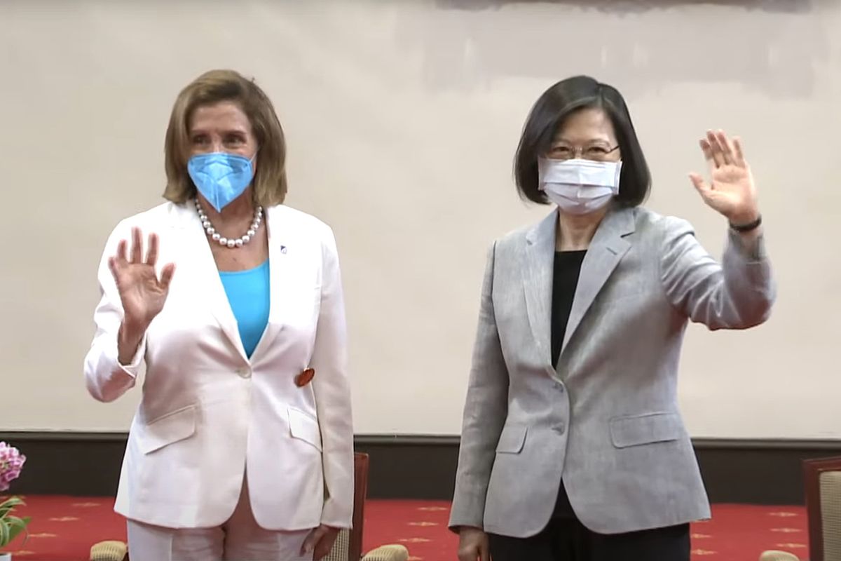 In Taiwan, Pelosi Claims She Brings 'Peace to Region' While Pledging 'Unwavering Support' to Island