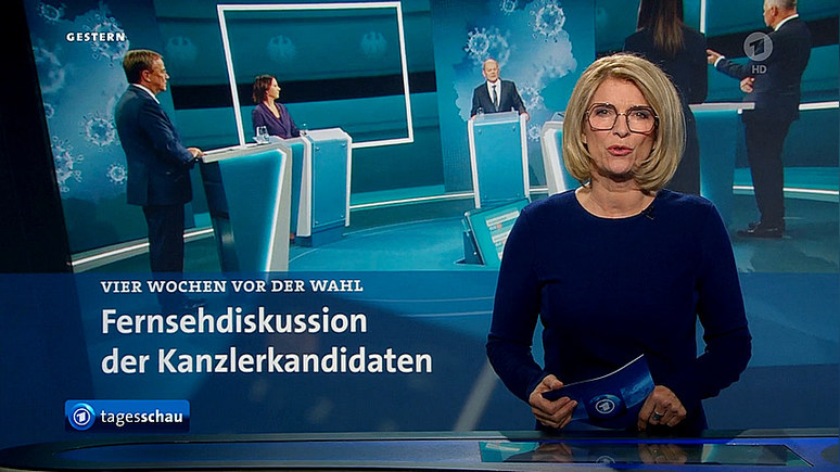 Das Erste: кандидаты в канцлеры Германии показали боевой настрой на первых теледебатах