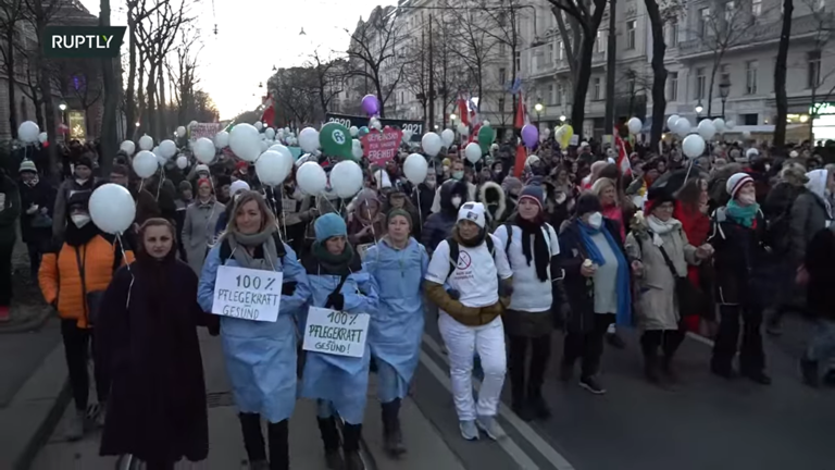 Thousands protest over Europe’s first mandatory vaccine plan