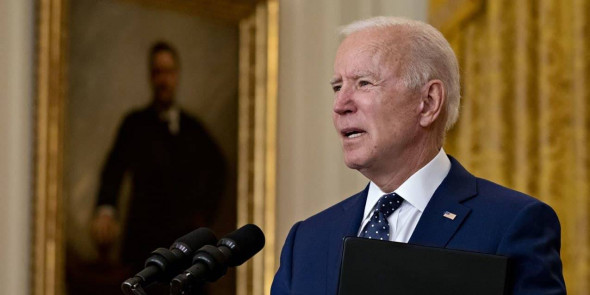 Biden calls for de-escalation of tensions with Russia following sanctions over unproven charges of hacking & election meddling