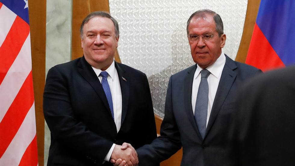 Pompeo says Trump wants to improve Russia relations as talks with Lavrov begin in Sochi