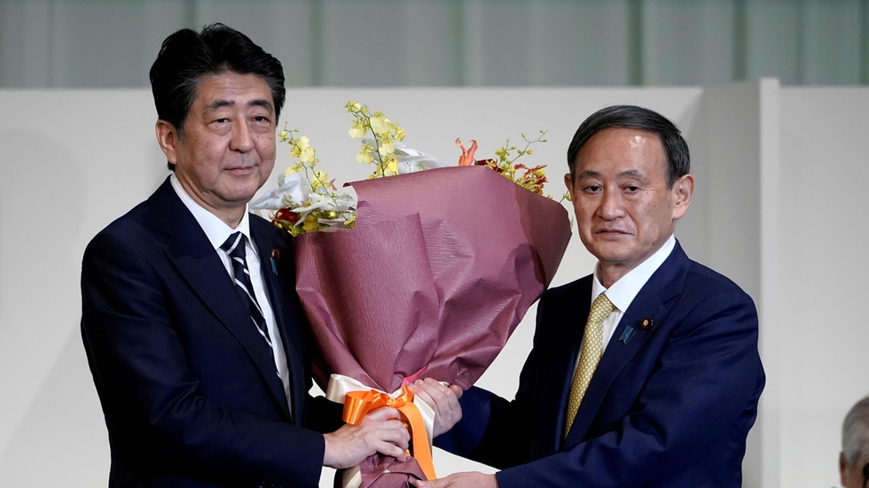 Yoshihide Suga becomes prime minister of Japan after Shinzo Abe’s cabinet formally resigns