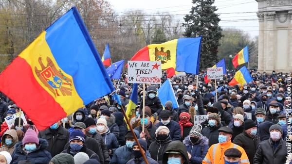 Протестующие в Кишиневе выдвинули требования к правительству