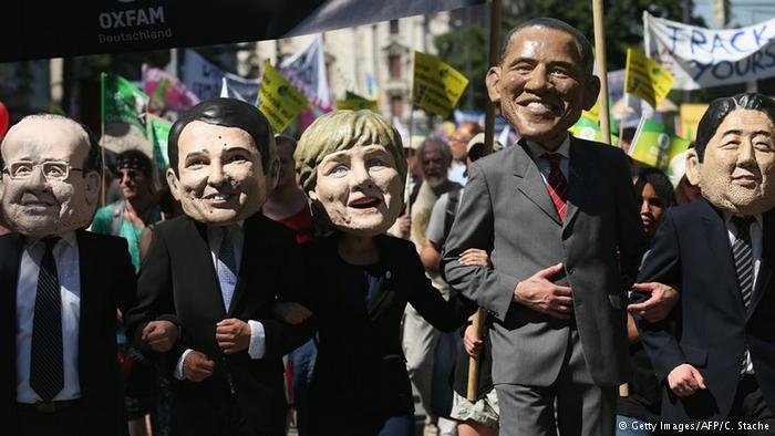 В Мюнхене прошли акции протеста против саммита G7