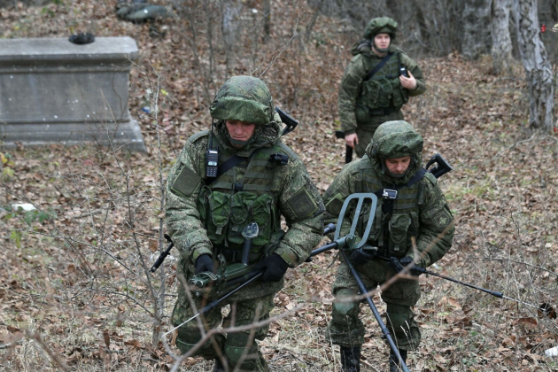 Российские миротворцы начали работы по разминированию территории Нагорного Карабаха