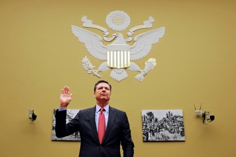 How is Russia connected to the firing of FBI Director James Comey