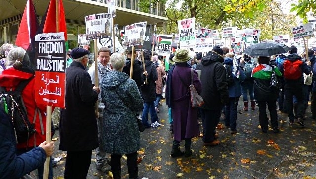 В Лондоне прошла многотысячная акция в поддержку Палестины