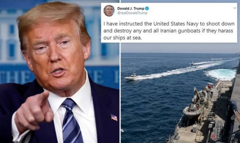 Трамп отдал приказ уничтожить иранские военные корабли без промедления