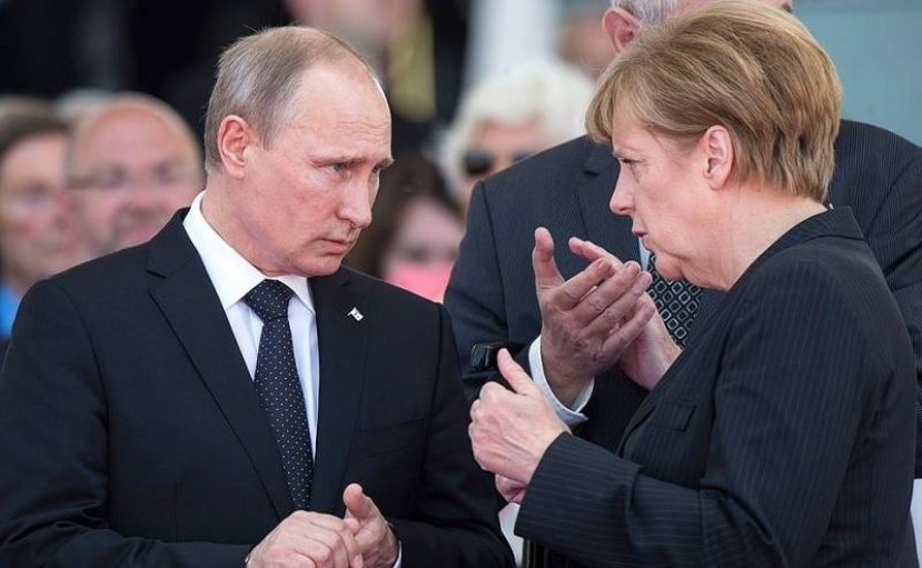 Путин, Меркель и Украина