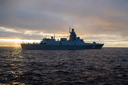 Новейший фрегат «Адмирал Горшков» провел стрельбы «Калибрами»