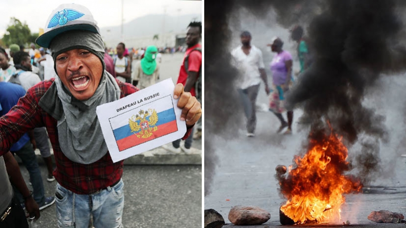 Антиамериканские лозунги и призывы к России: как жители Гаити выступают против «оккупации США»