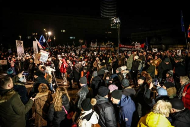 В Словакии прошли протесты против политики премьера Роберта Фицо